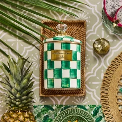 Emerald Check Medium Canister