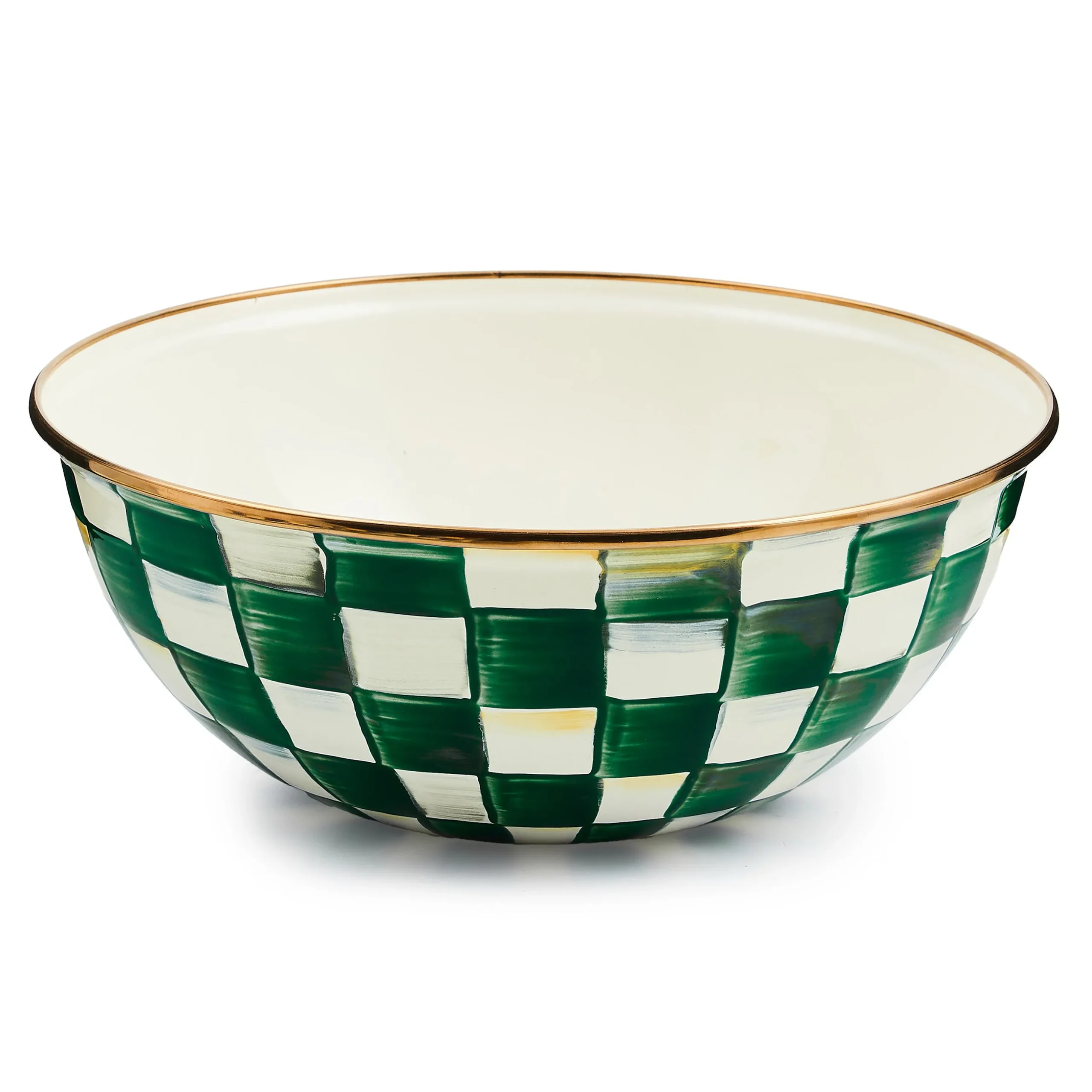 Emerald Check Medium Everyday Bowl