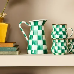 Emerald Check Medium Practical Pitcher