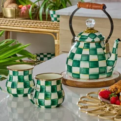 Emerald Check Mug