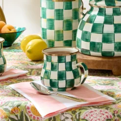 Emerald Check Mug