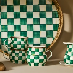 Emerald Check Mug
