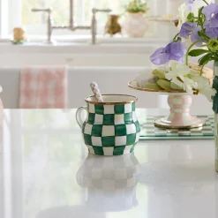 Emerald Check Mug