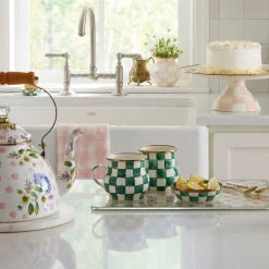 Emerald Check Mug