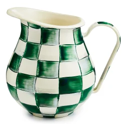 Emerald Check Pitcher
