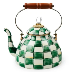 Emerald Check 3 Quart Tea Kettle