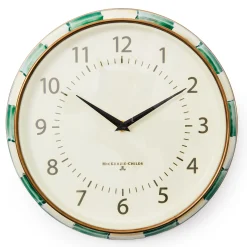 Emerald Check School Wall Clock