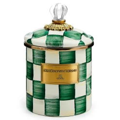 Emerald Check Small Canister