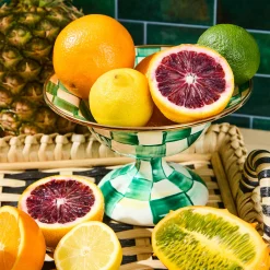 Emerald Check Small Compote