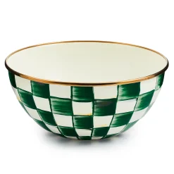 Emerald Check Small Everyday Bowl