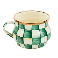 Emerald Check Teacup
