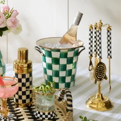 Emerald Check Wine Cooler