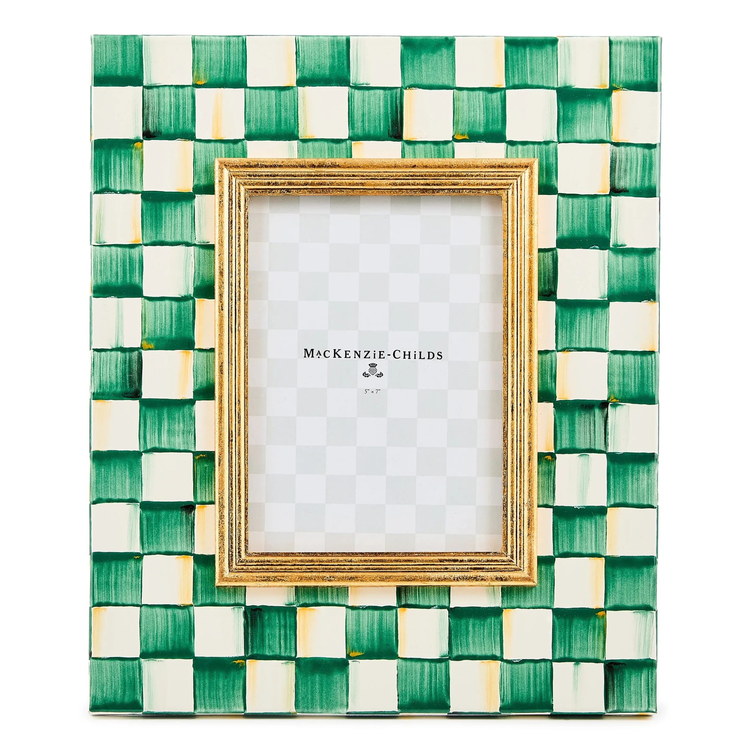 Emerald Check 5" x 7" Frame