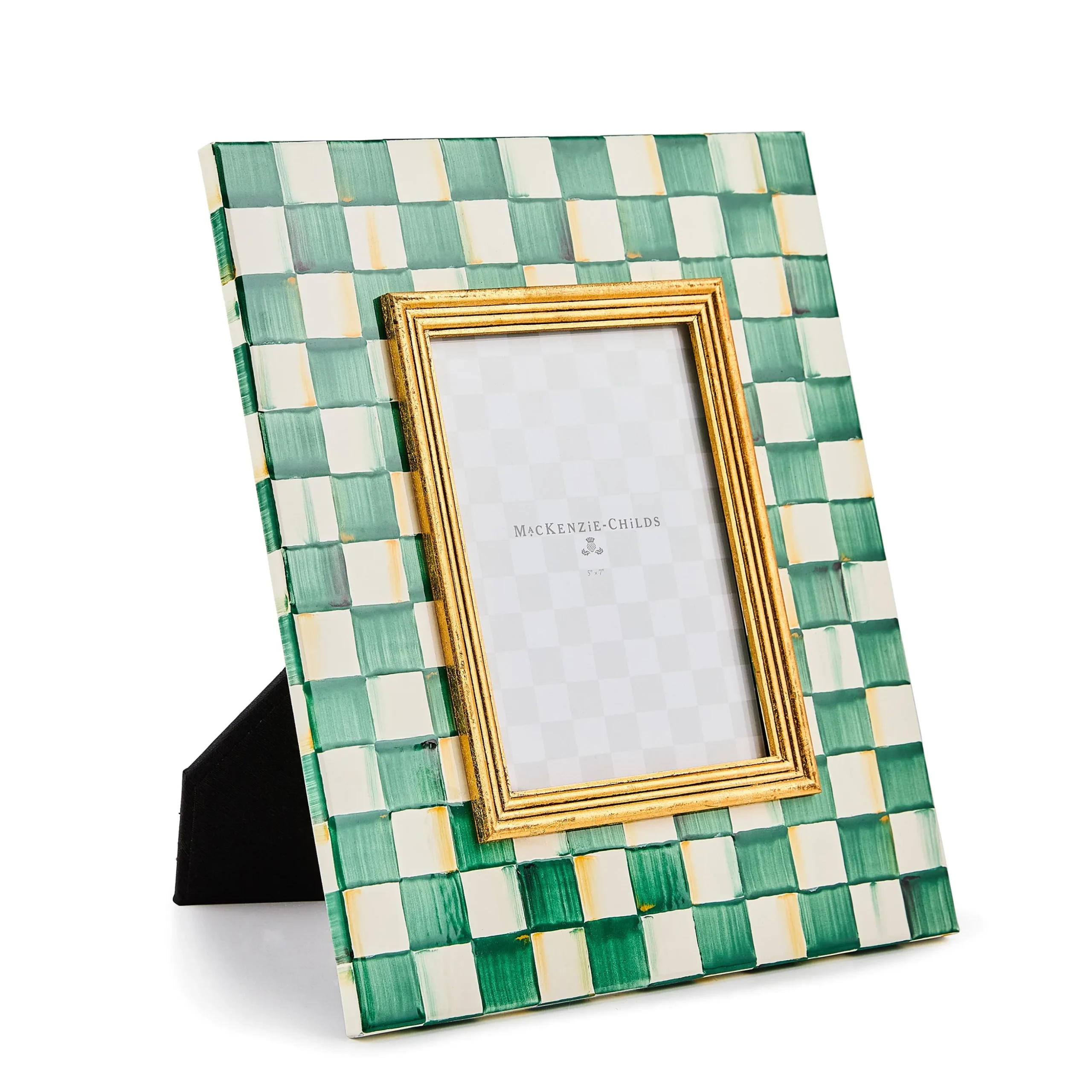 Emerald Check 5" x 7" Frame