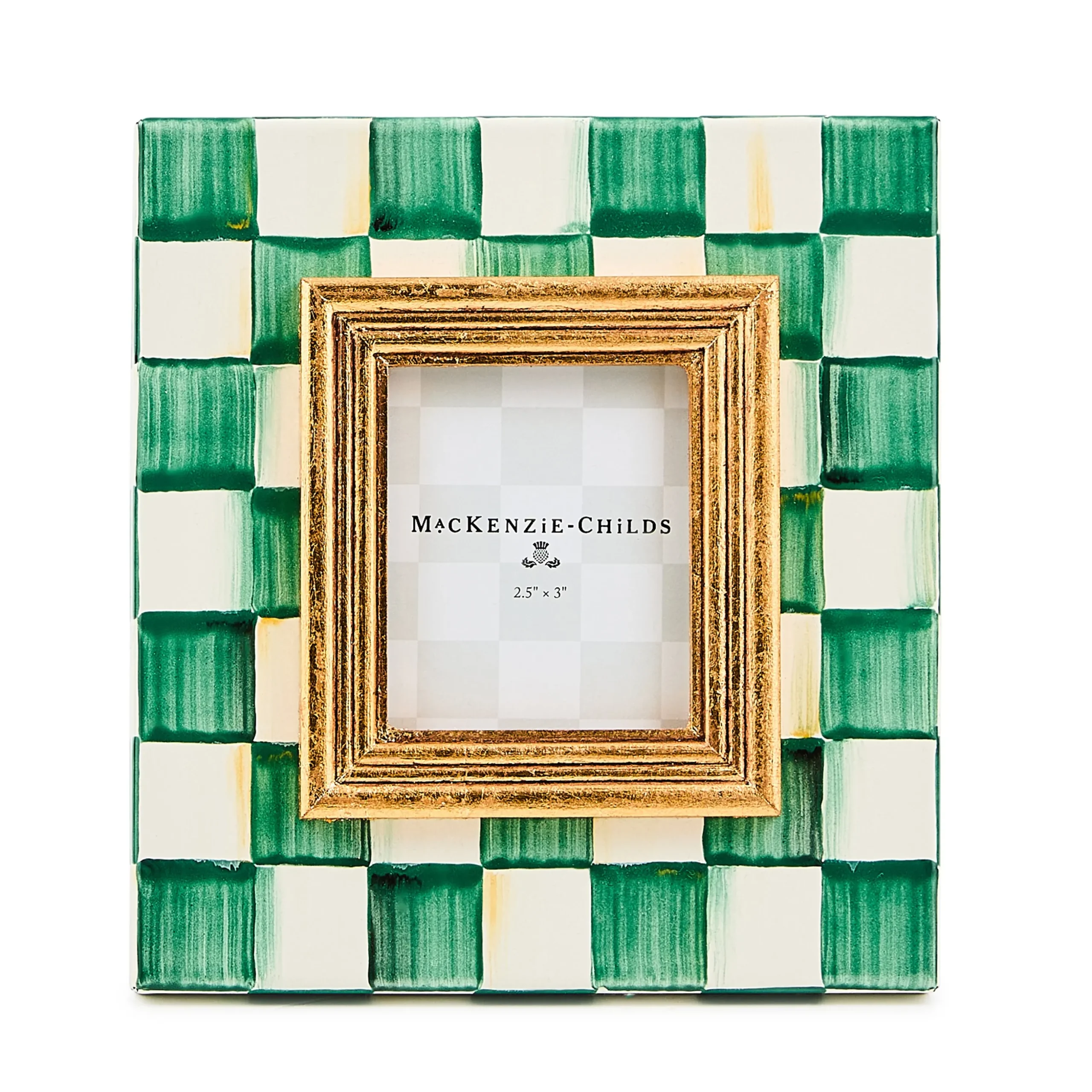 Emerald Check 2.5" x 3" Frame