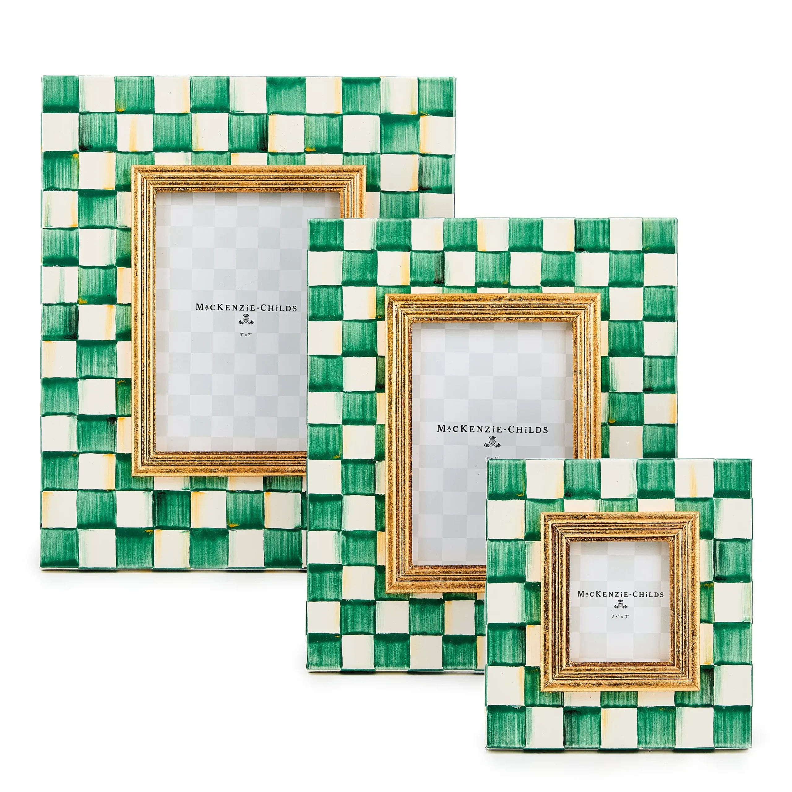 Emerald Check 2.5" x 3" Frame