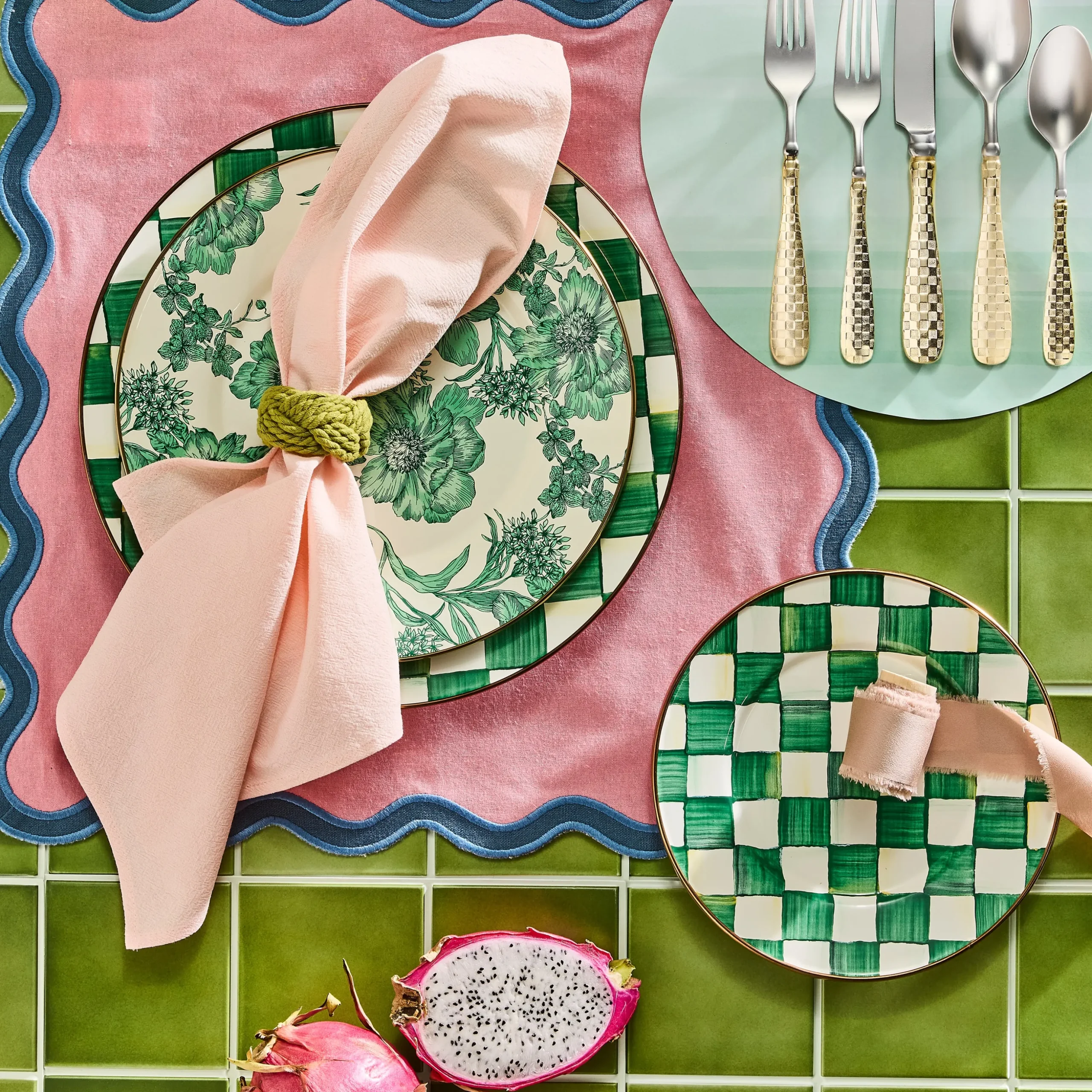 Emerald English Garden Charger/Plate