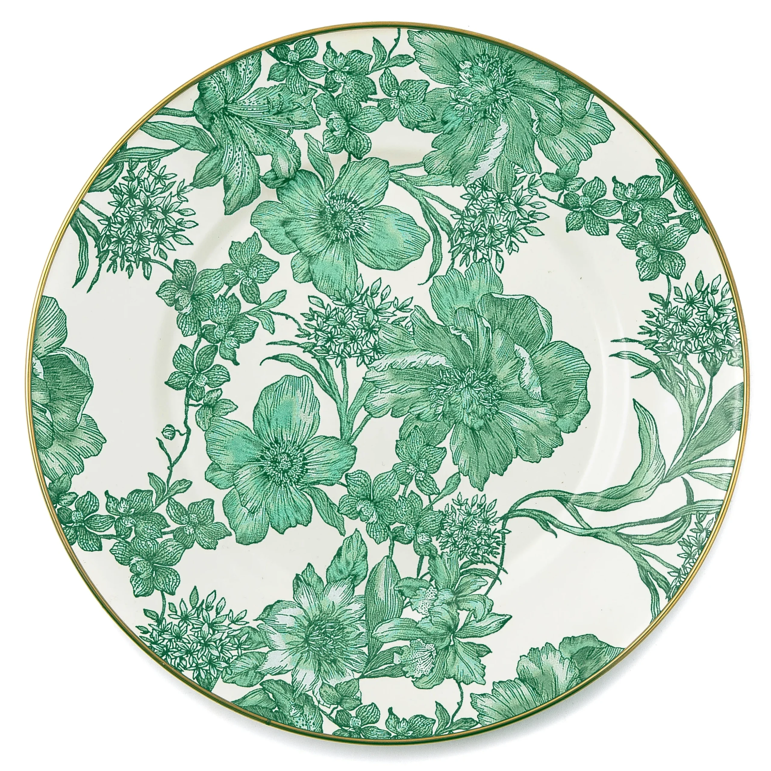Emerald English Garden Dinner Plate