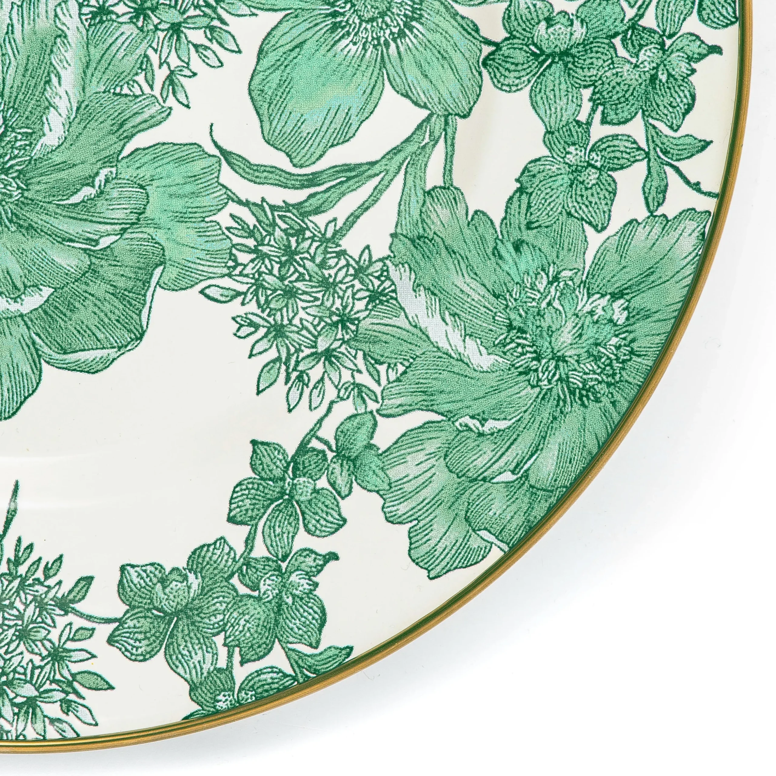 Emerald English Garden Dinner Plate
