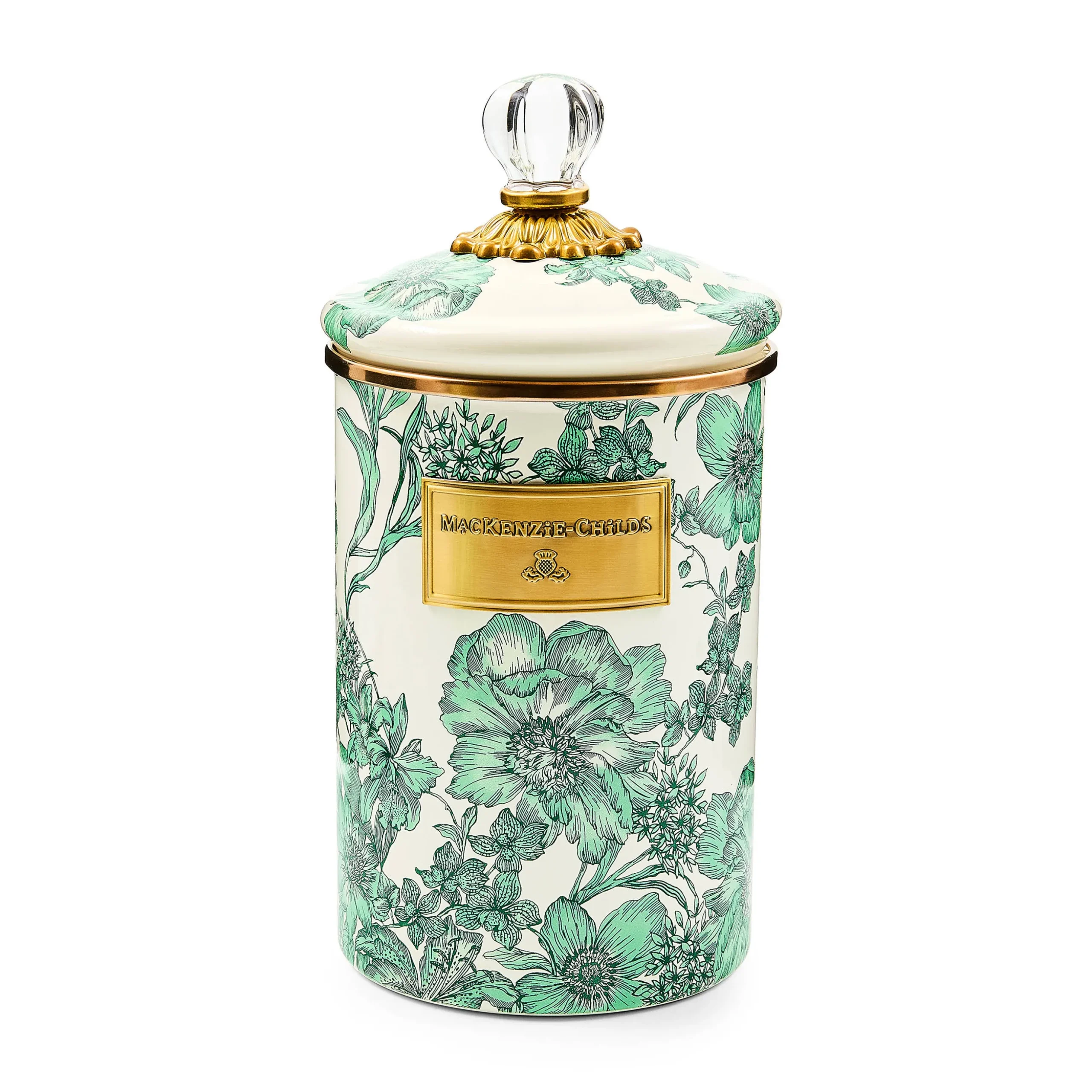 Emerald English Garden Large Canister