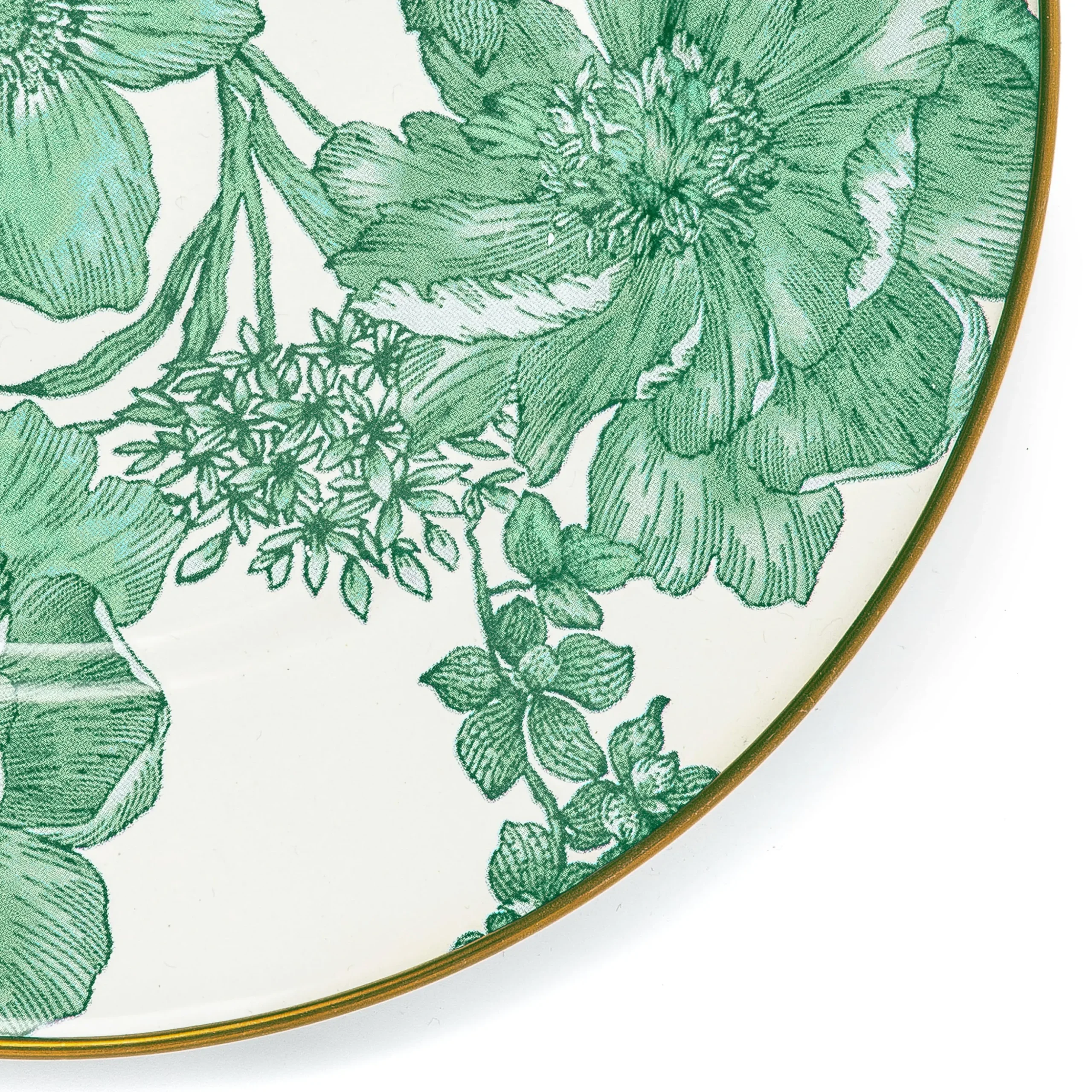 Emerald English Garden Salad Plate