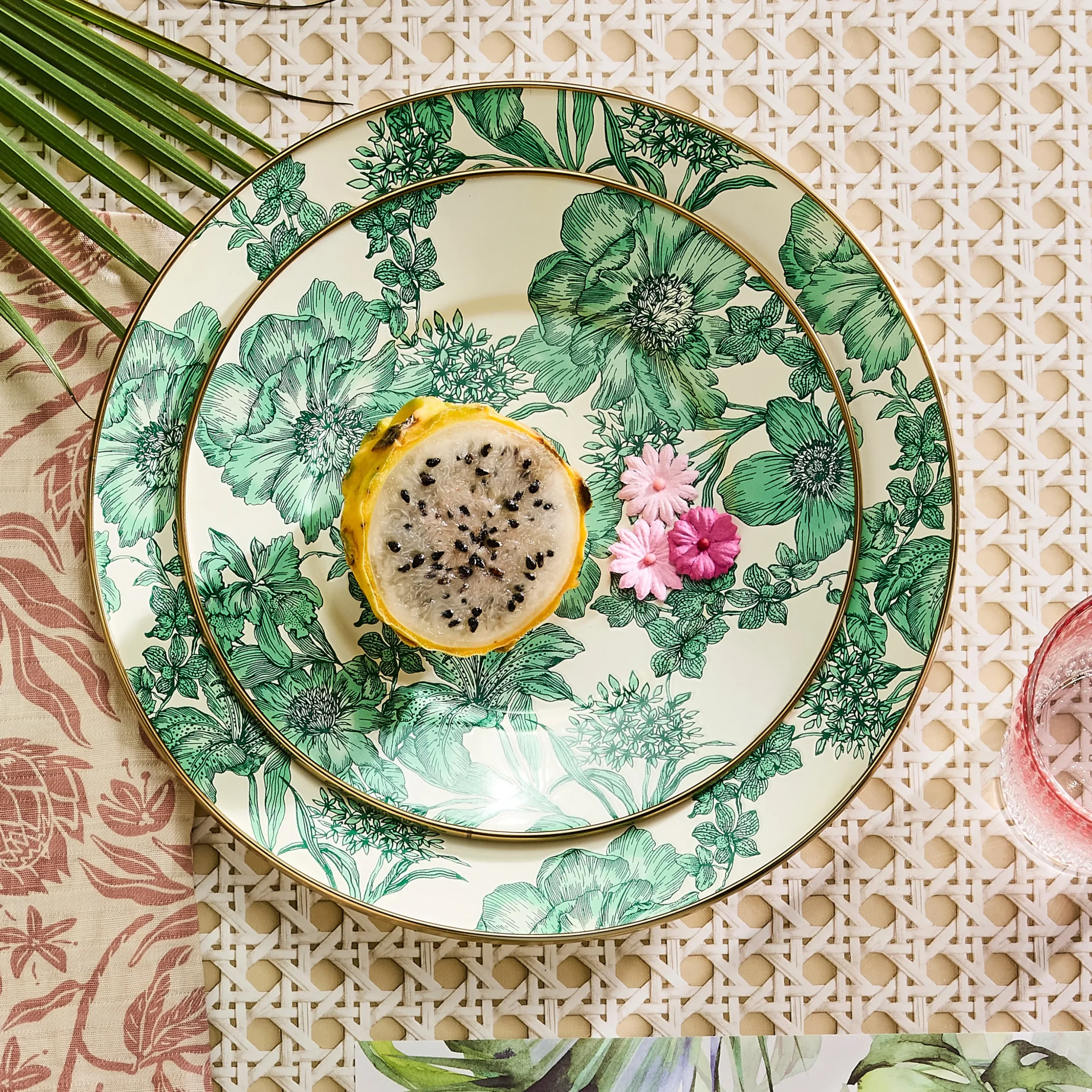 Emerald English Garden Salad Plate
