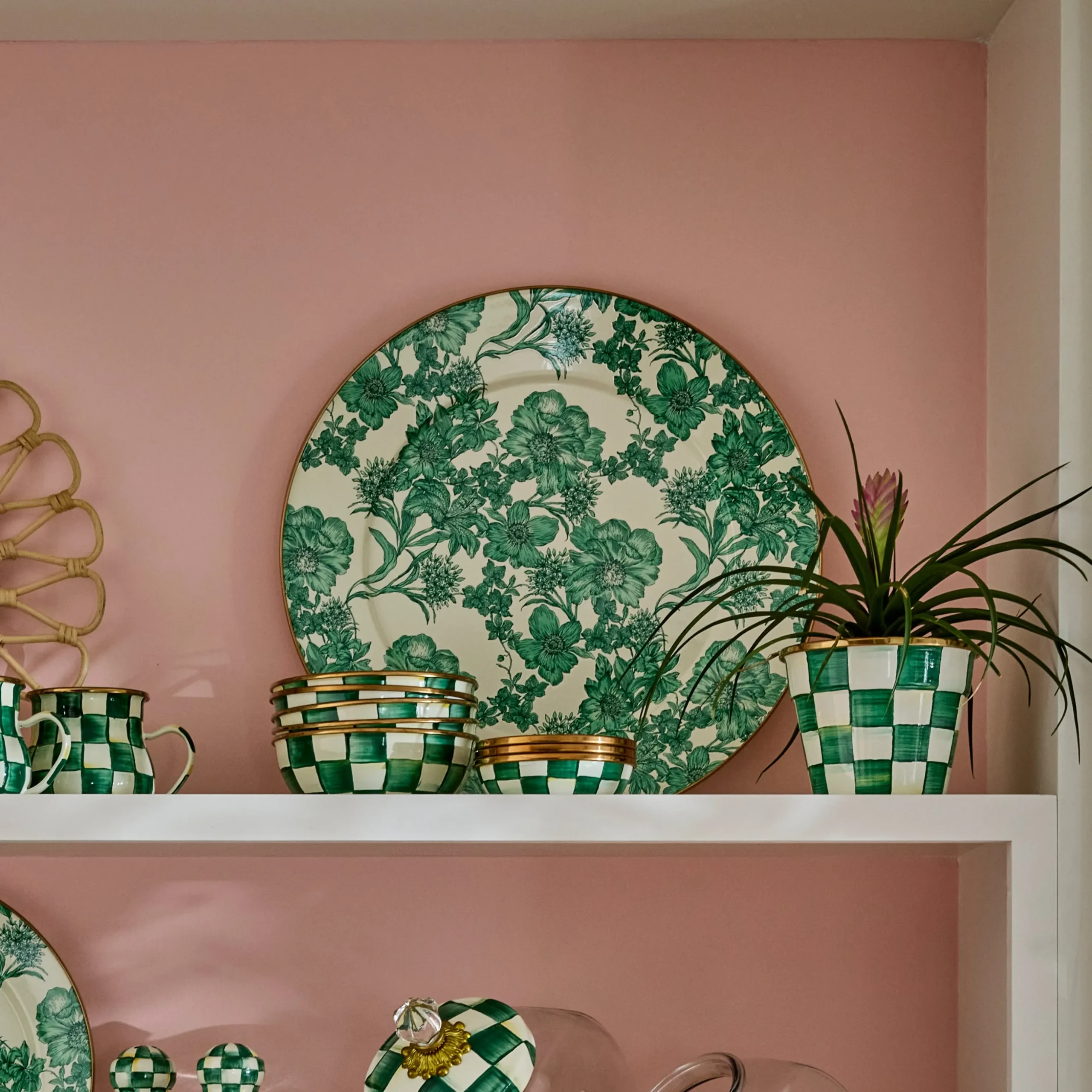 Emerald English Garden Serving Platter
