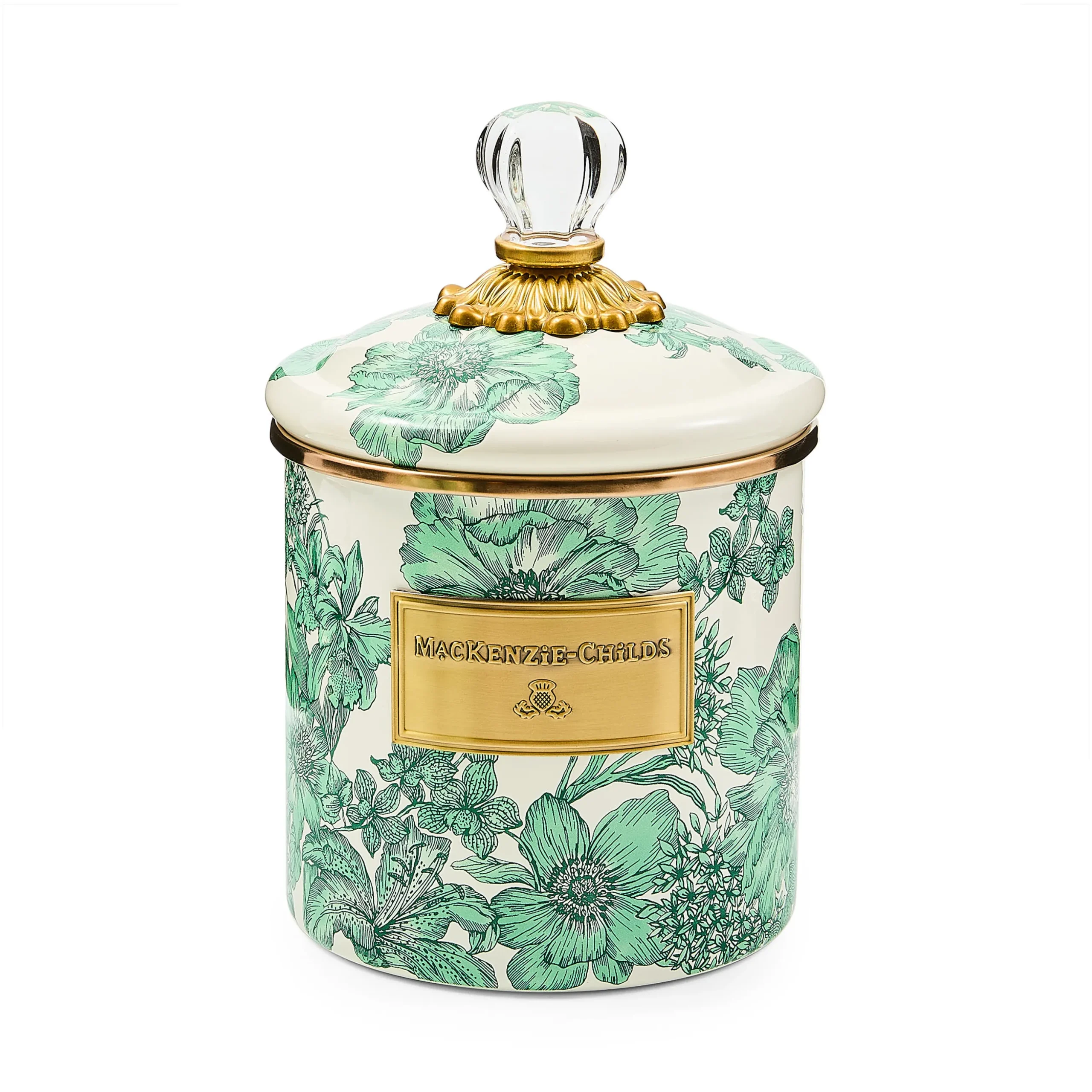 Emerald English Garden Small Canister
