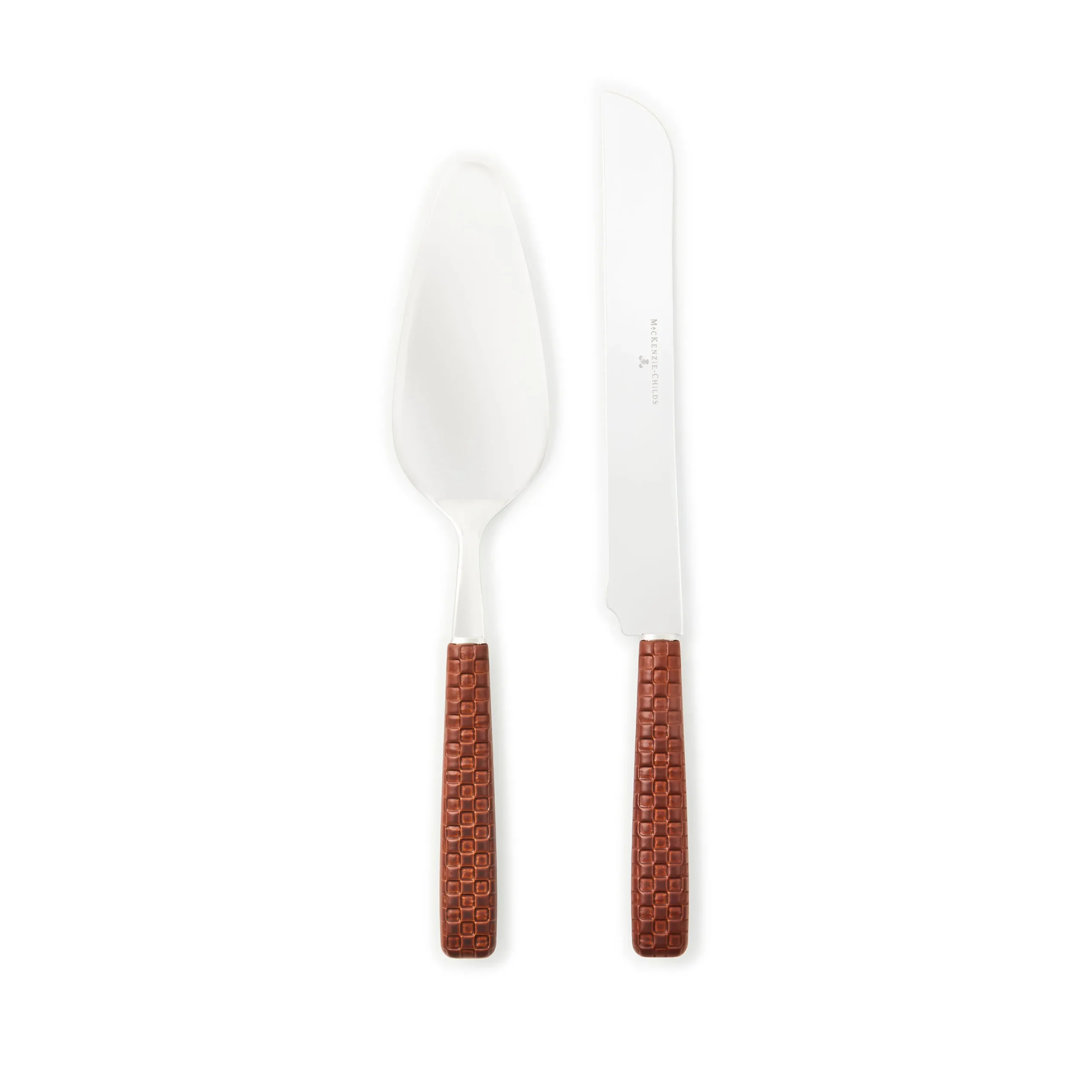 Everyday Leather Cake Serving Set