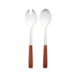 Everyday Leather Salad Serving Set