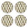 Farmhouse Trees Round Beaded Placemat, Set of 4