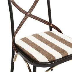 Flatiron Brown Stripe Dining Chair