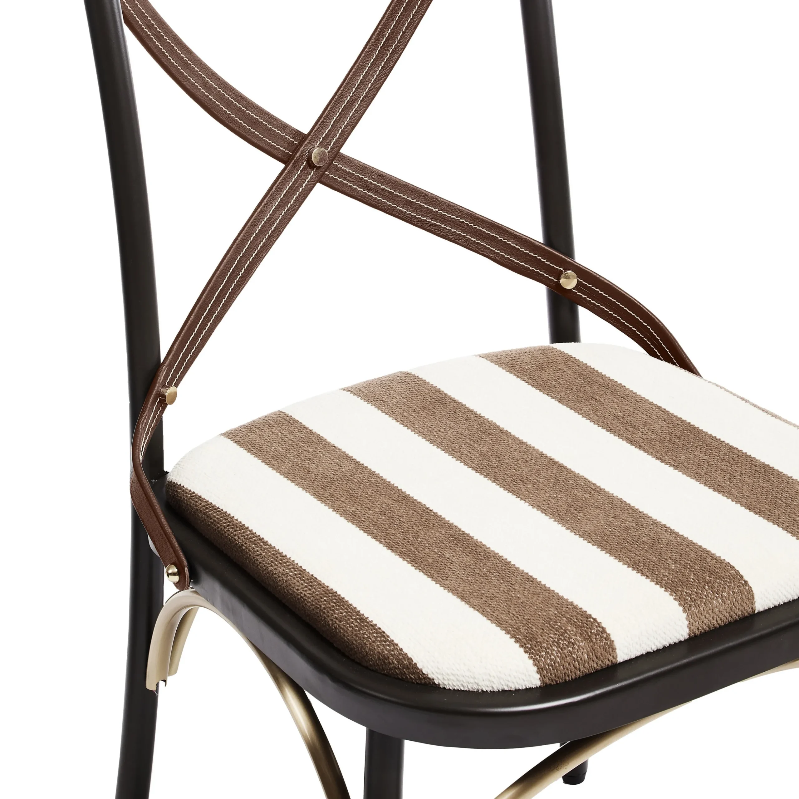 Flatiron Brown Stripe Dining Chair