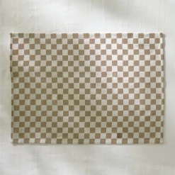 Flax Check Placemat, Set of 4