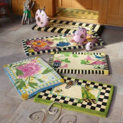 Flower Market Double Door Entrance Mat