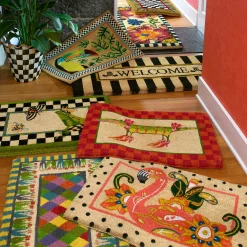 Flower Market Double Door Entrance Mat