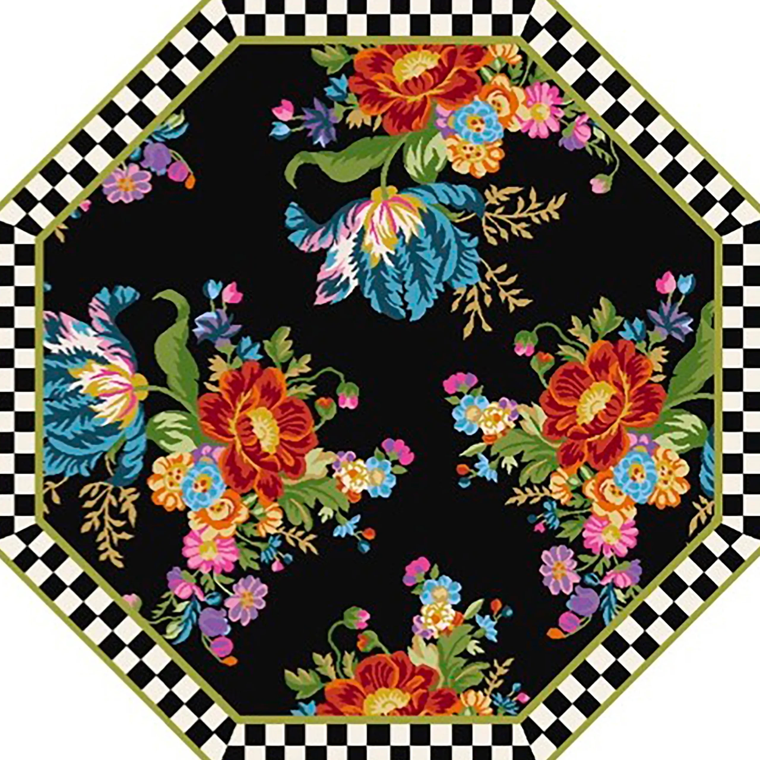 Flower Market 6' Octagon Rug