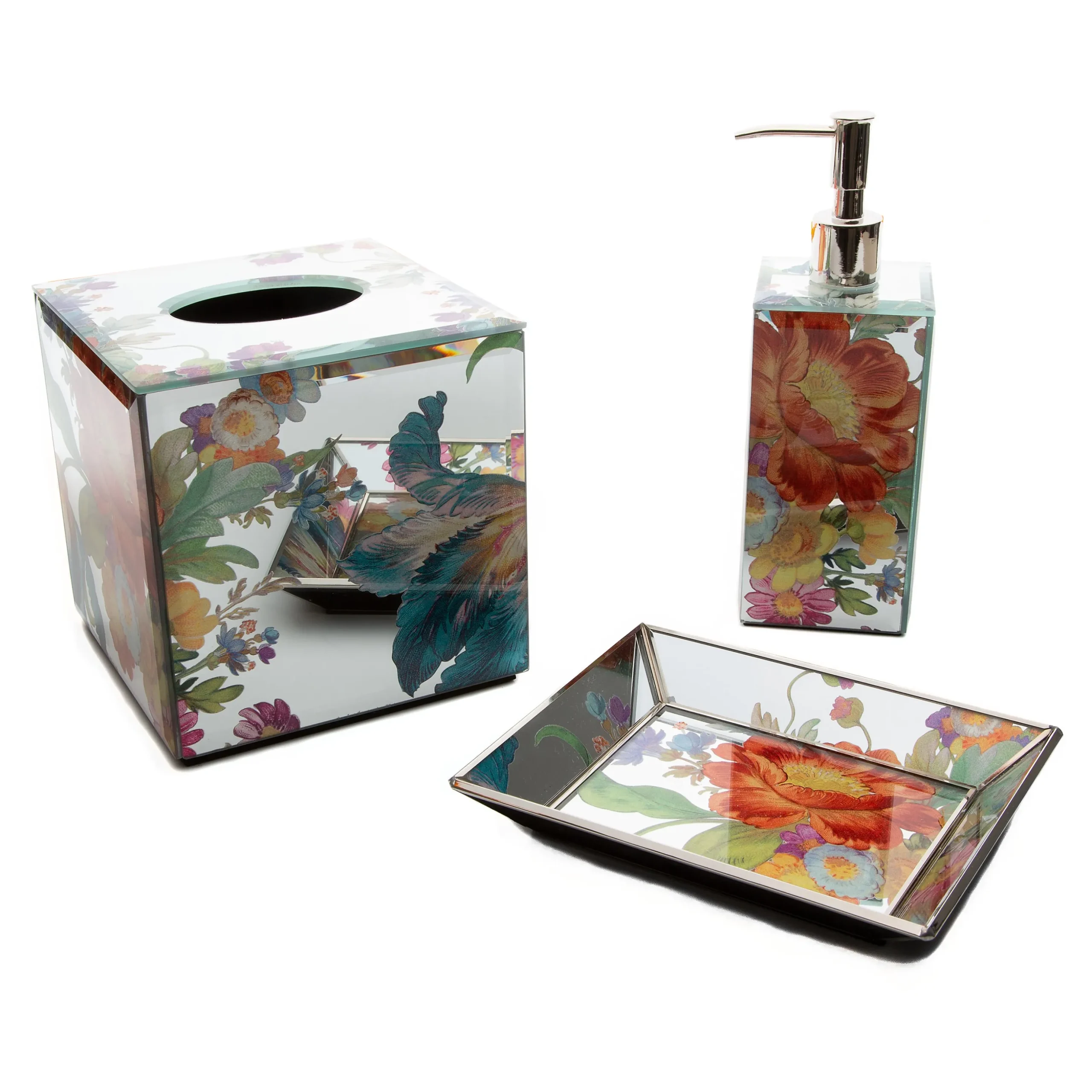 Flower Market Reflections Soap Pump