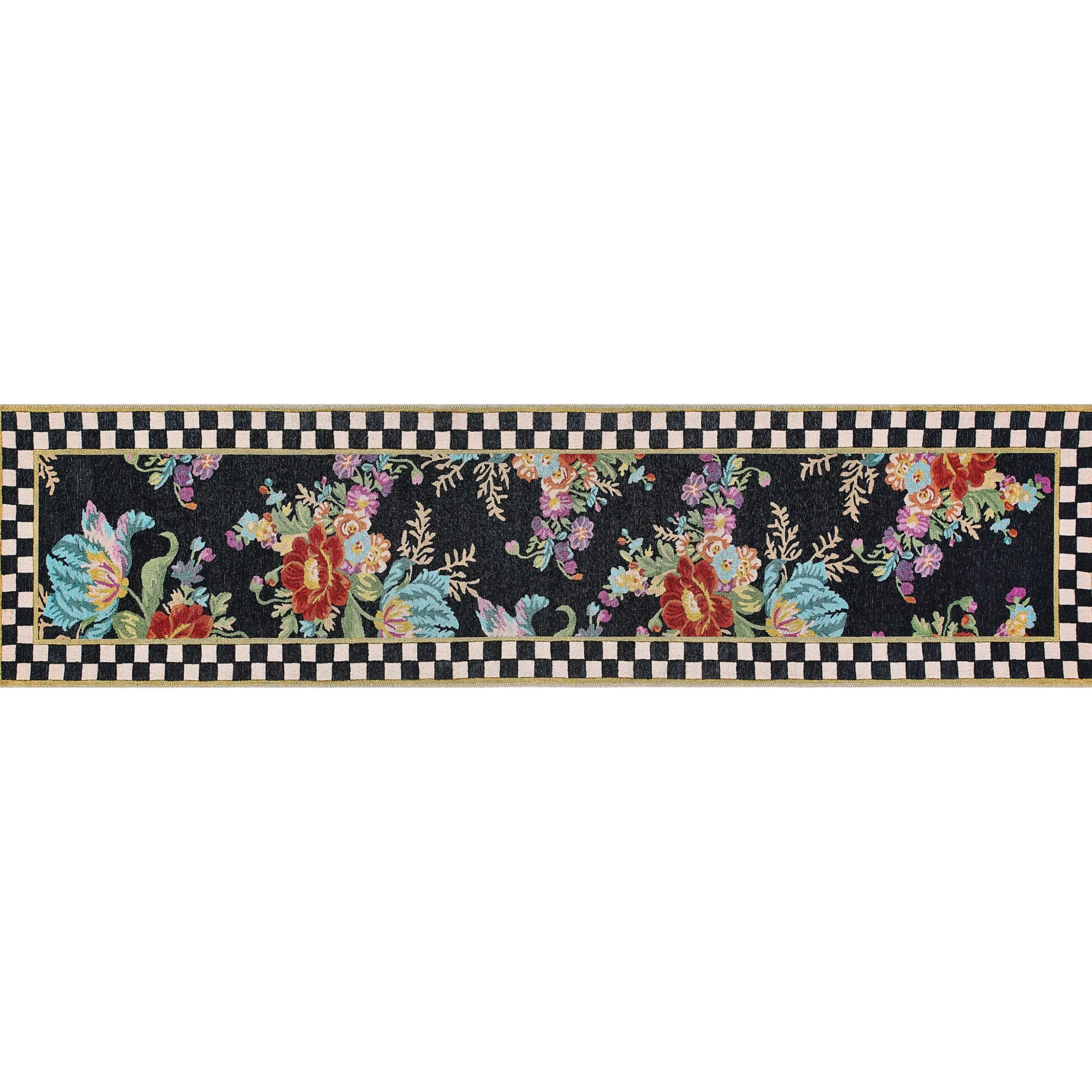 Flower Market 2'6" x 10' Washable Runner