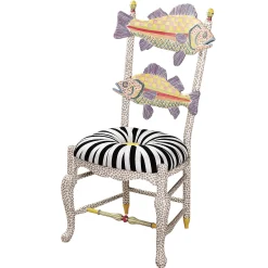 Freckle Fish Chair - Black & White Seat