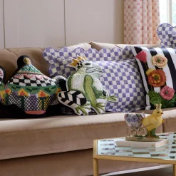 Frog Shaped Throw Pillow