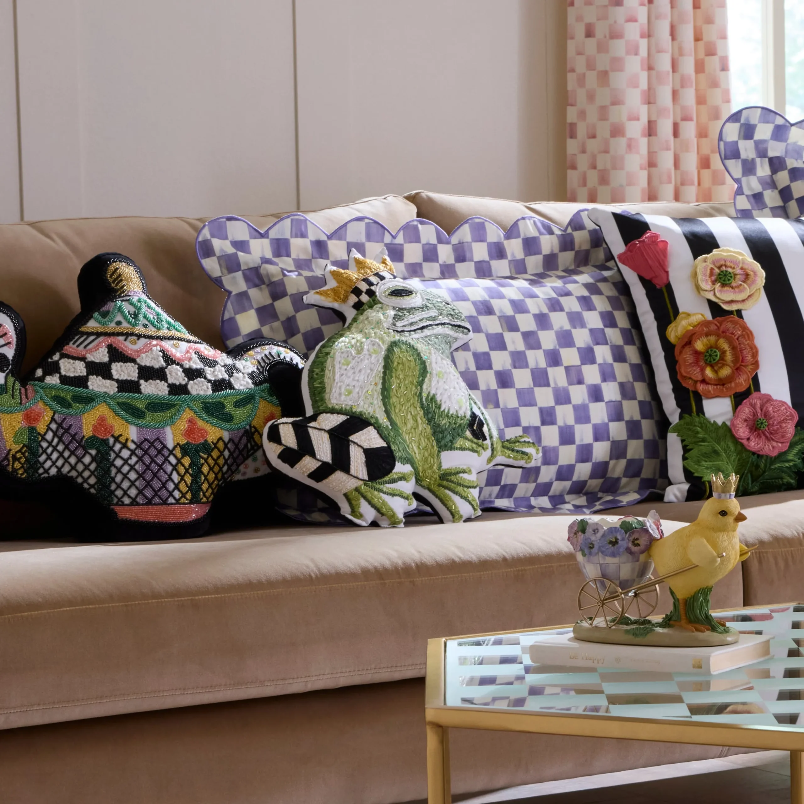 Frog Shaped Throw Pillow