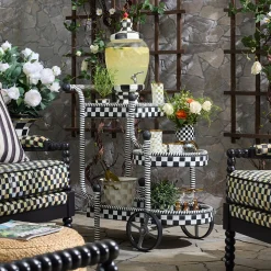Gambit Check Outdoor Bar Cart