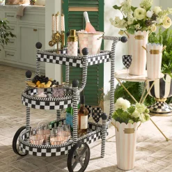 Gambit Check Outdoor Bar Cart