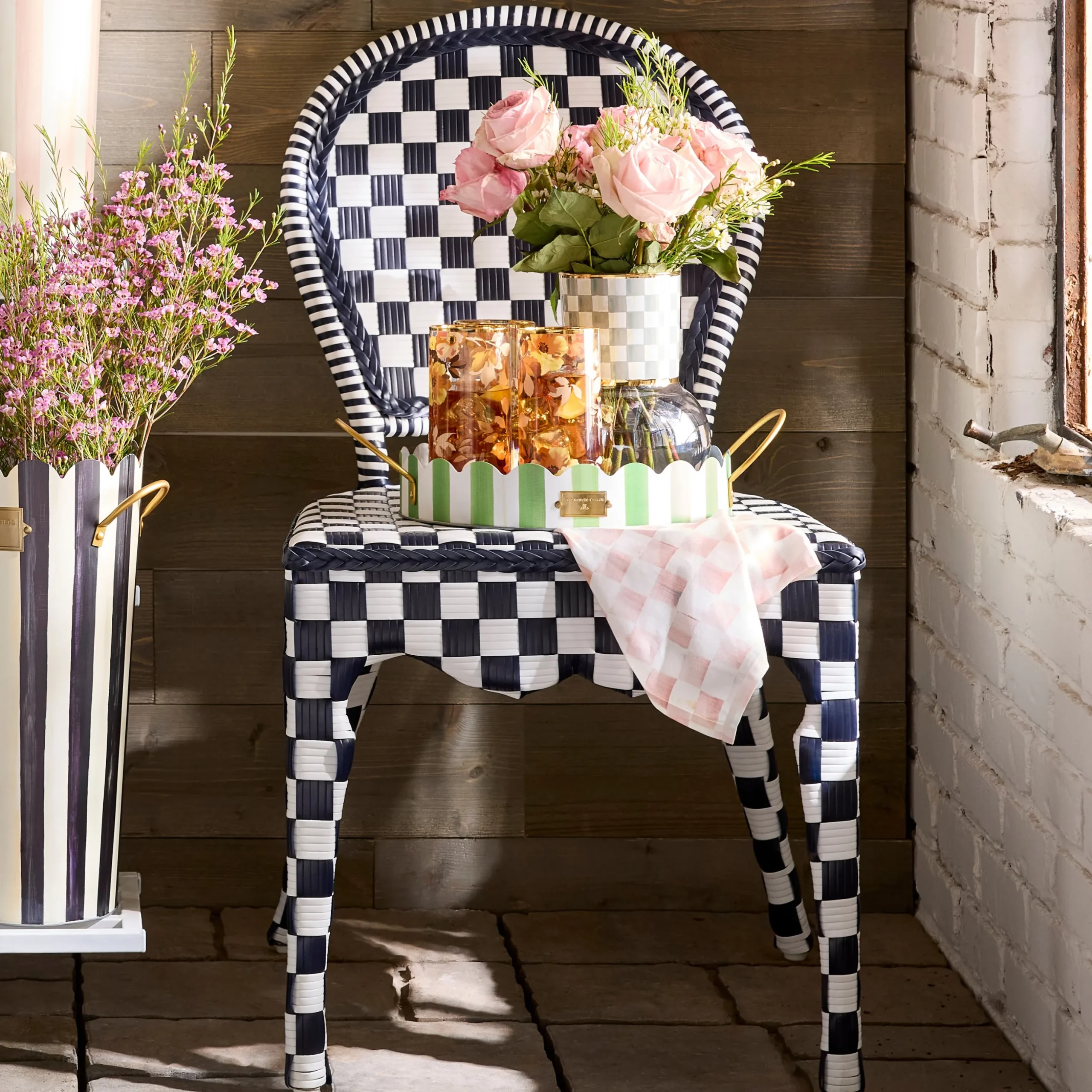 Gambit Check Outdoor Cafe Chair