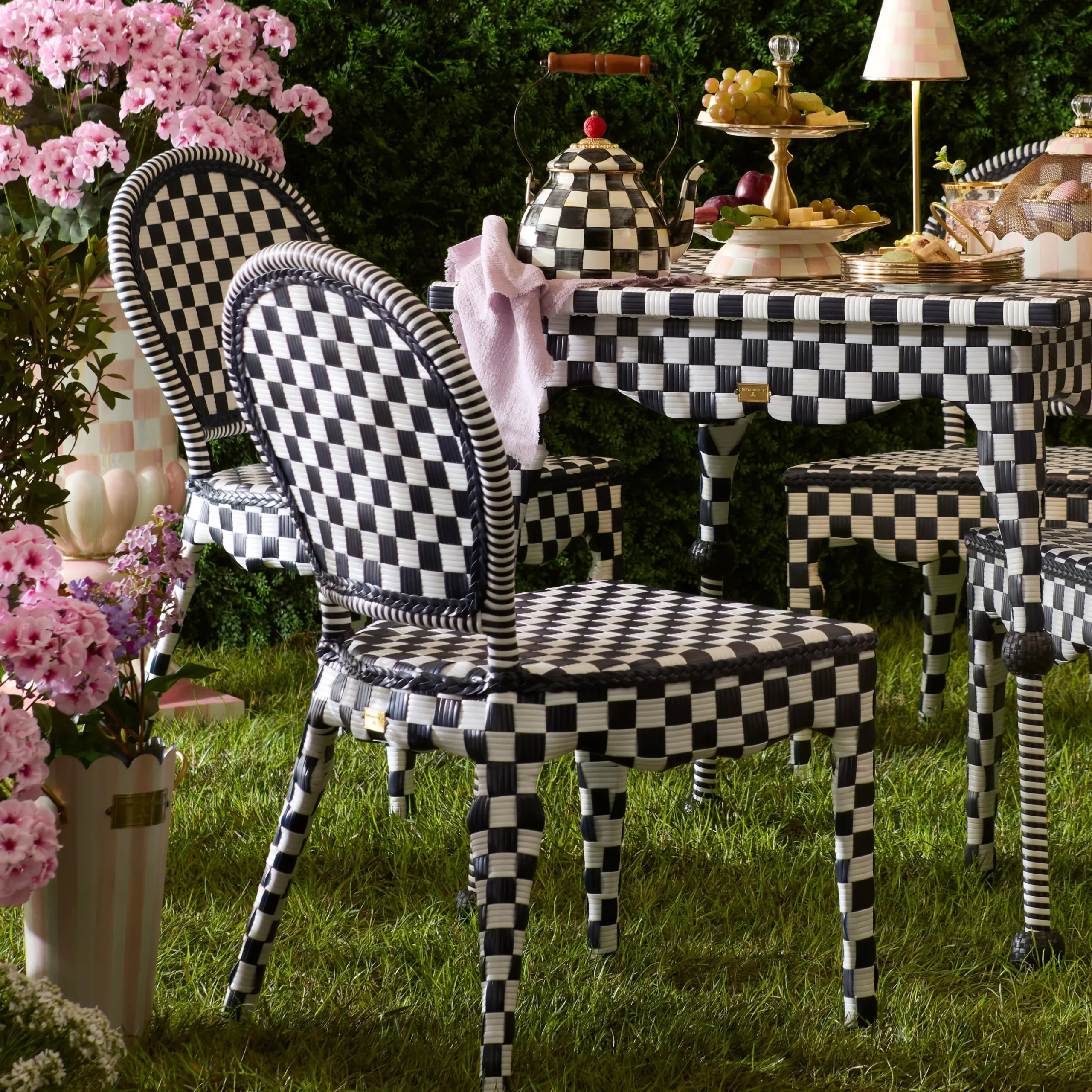 Gambit Check Outdoor Cafe Chair