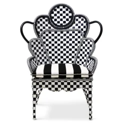Gambit Check Outdoor Wing Chair