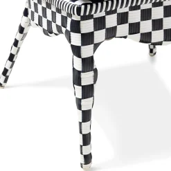 Gambit Check Outdoor Wing Chair
