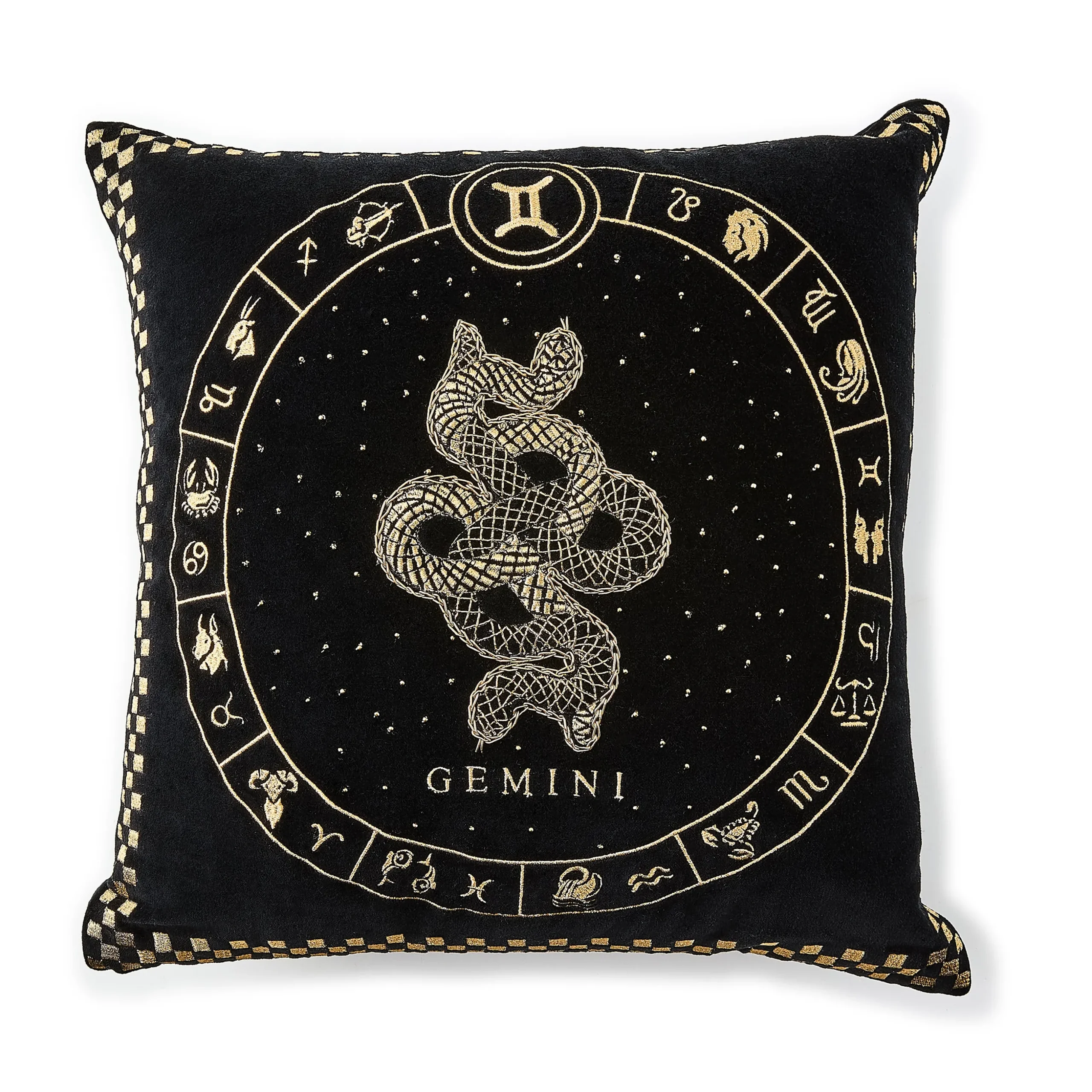Gemini Zodiac Throw Pillow