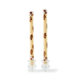 Gingerbread Dinner Candles, Set of 2